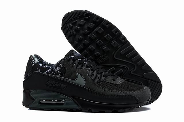 (image for) Nike Air Max 90 Black Men's Shoes-11